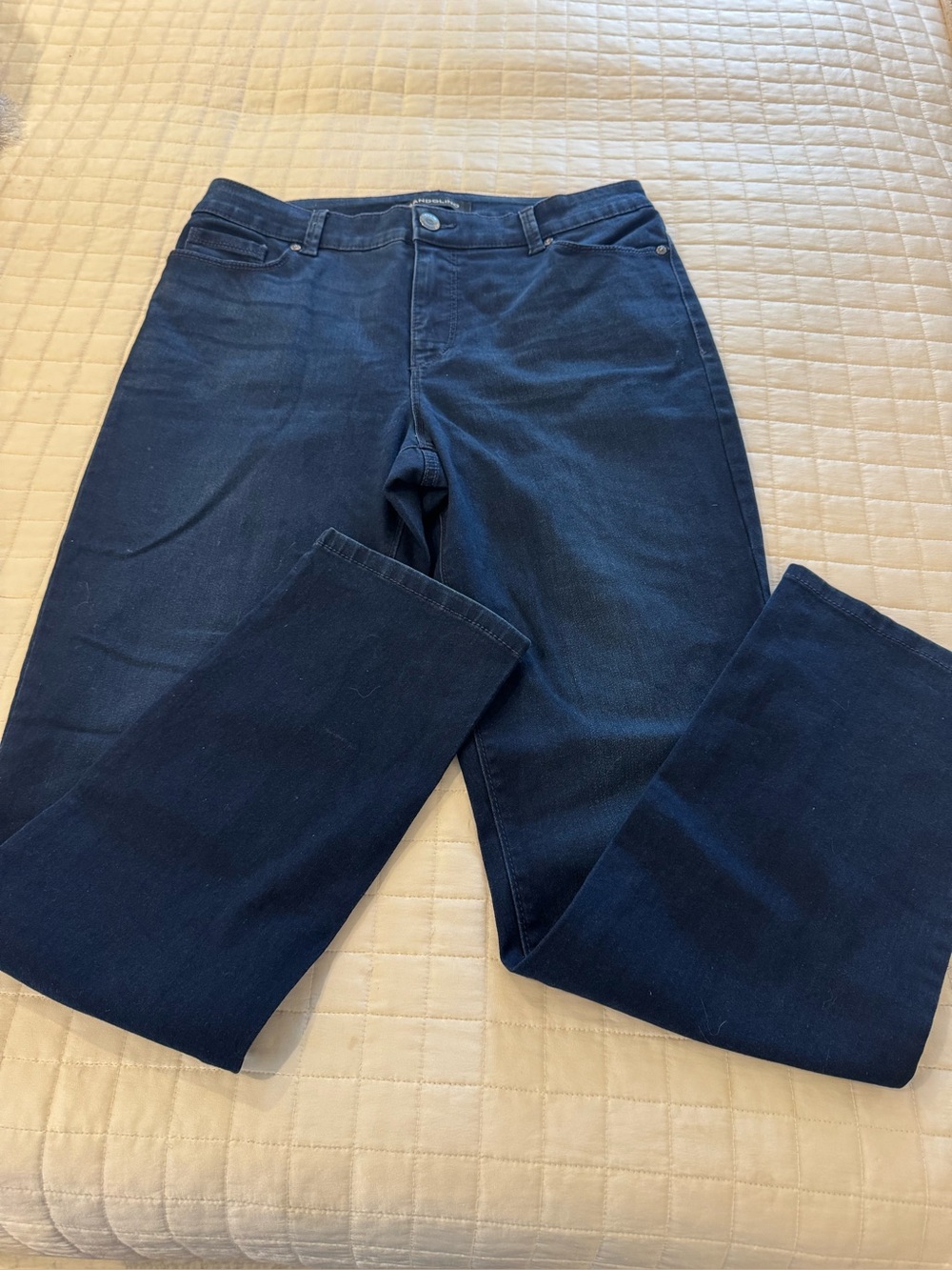 Bandolino Women's Navy Straight-Leg Jeans
